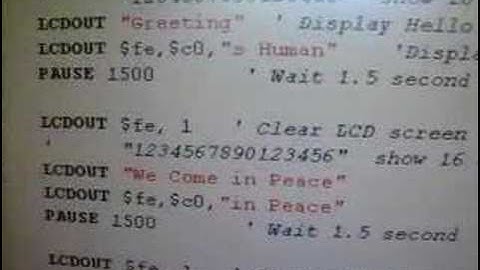 PIC 16F628 drives HD44780 LCD Display