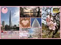 〖4K〗Morning Walk for Cherry Blossoms in Full Bloom : Seokchon Lake in Seoul  서울의 벚꽃 명소 석촌호수 아침 산책