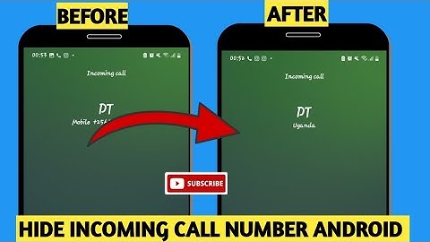 How To Hide Incoming Call Number On Android 2025