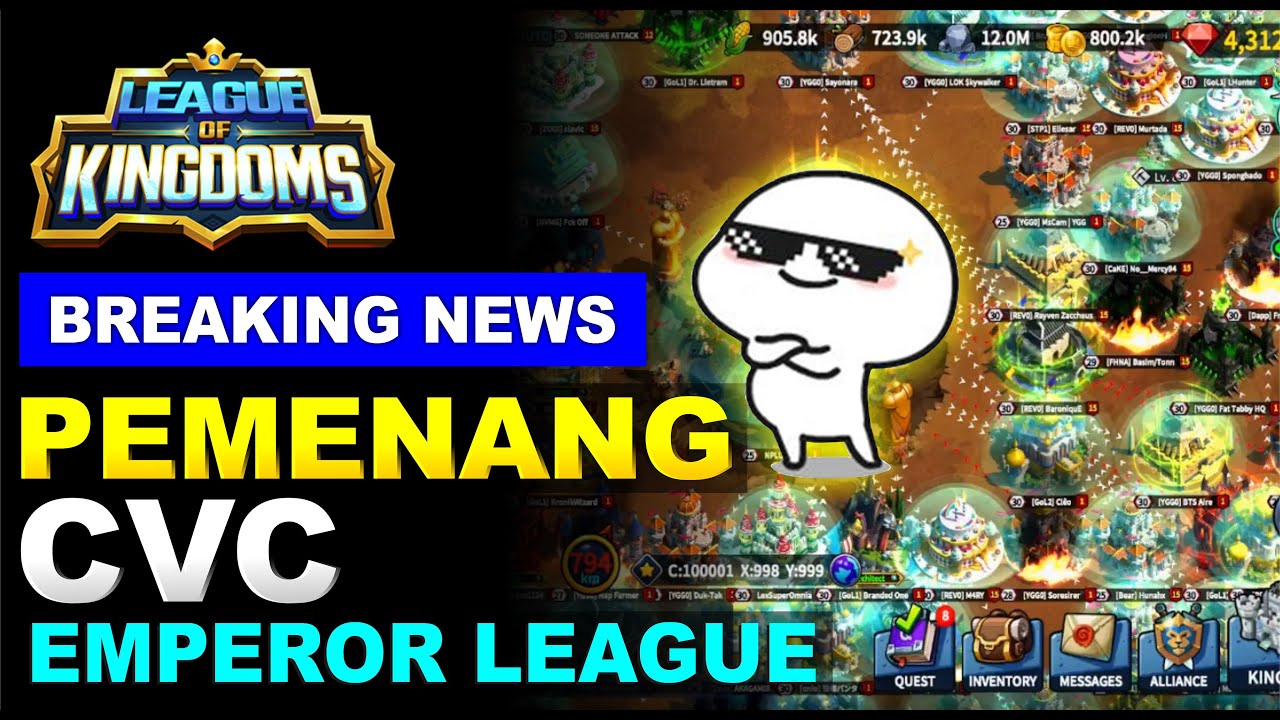 BREAKING NEWS PEMENANG LEAGUE OF KINGDOMS CVC, THE WINNER OF CVC ...