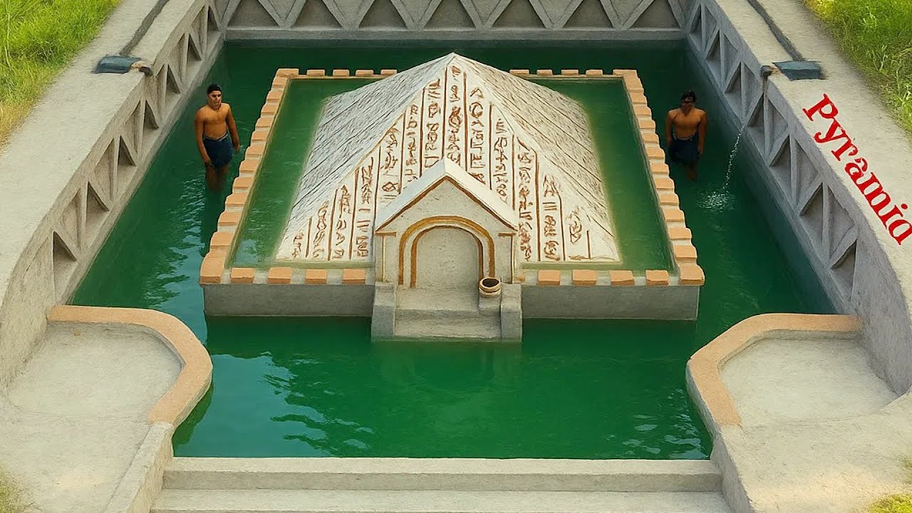 Our 81Days The Pyramid of Egypt Temple Underground Swimming Pool Building