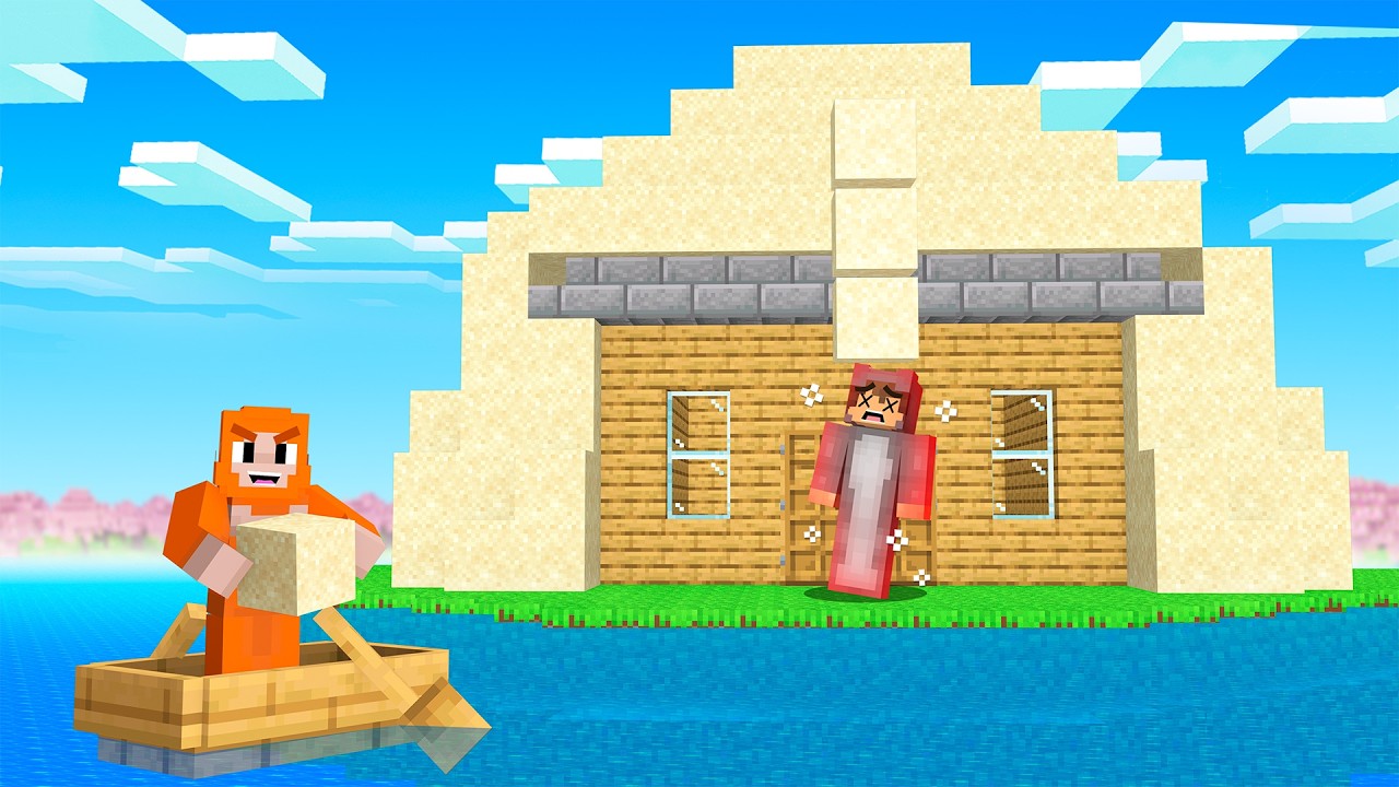 I BURIED My Best Friend in Minecraft Cherry Island