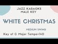 White Christmas - Christmas Swing Jazz KARAOKE (backing track) - male key - Holiday Song