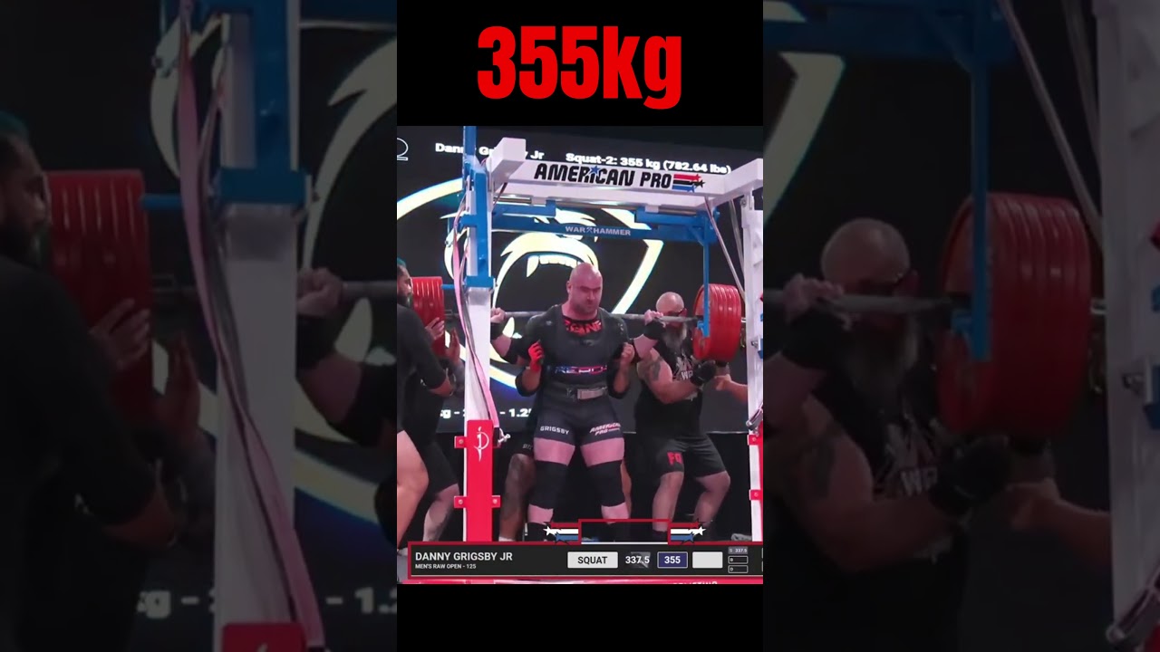 355kg squat Danny Grigsby