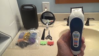WAHL CORDED CLIPPER COLOR PRO COMPLETE HAIR CUTTING KIT CUSTOMER REVIEW AND HAIRCUT DEMONSTRATION
