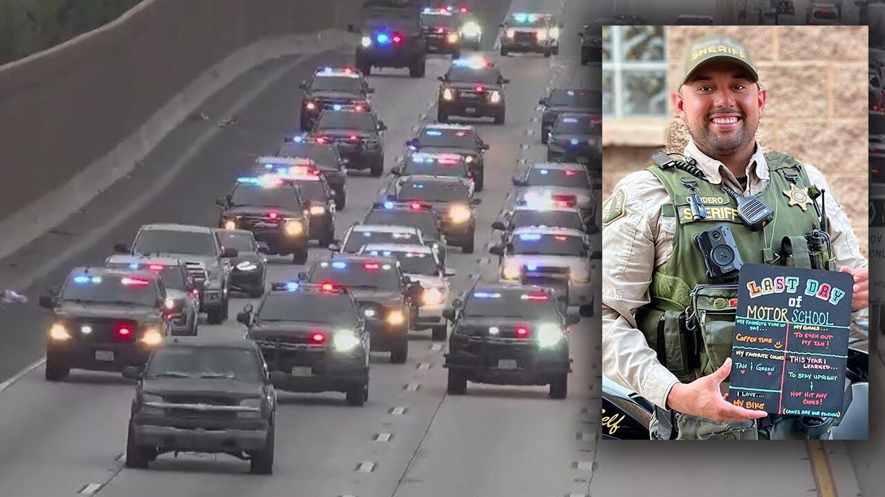 END OF WATCH: Procession for Riverside Co. deputy who died in shooting ...