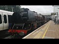 6233 Duchess of Sutherland and other Trains at Ealing Broadway - 13 May 2022