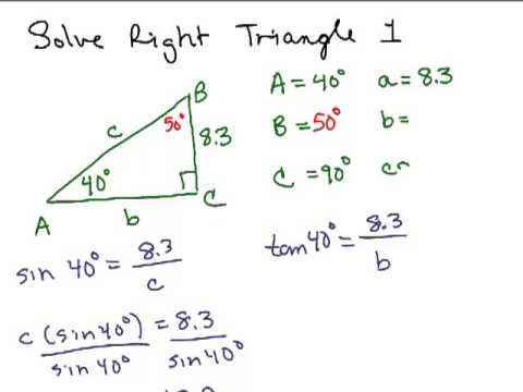 how to solve special right triangle problems