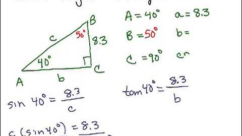 Solve Right Triangles 1