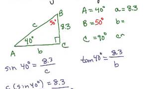 Solve Right Triangles 1