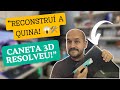 RECUPEREI A QUINA DA TAMPA COM CANETA 3D! 😳🛠️