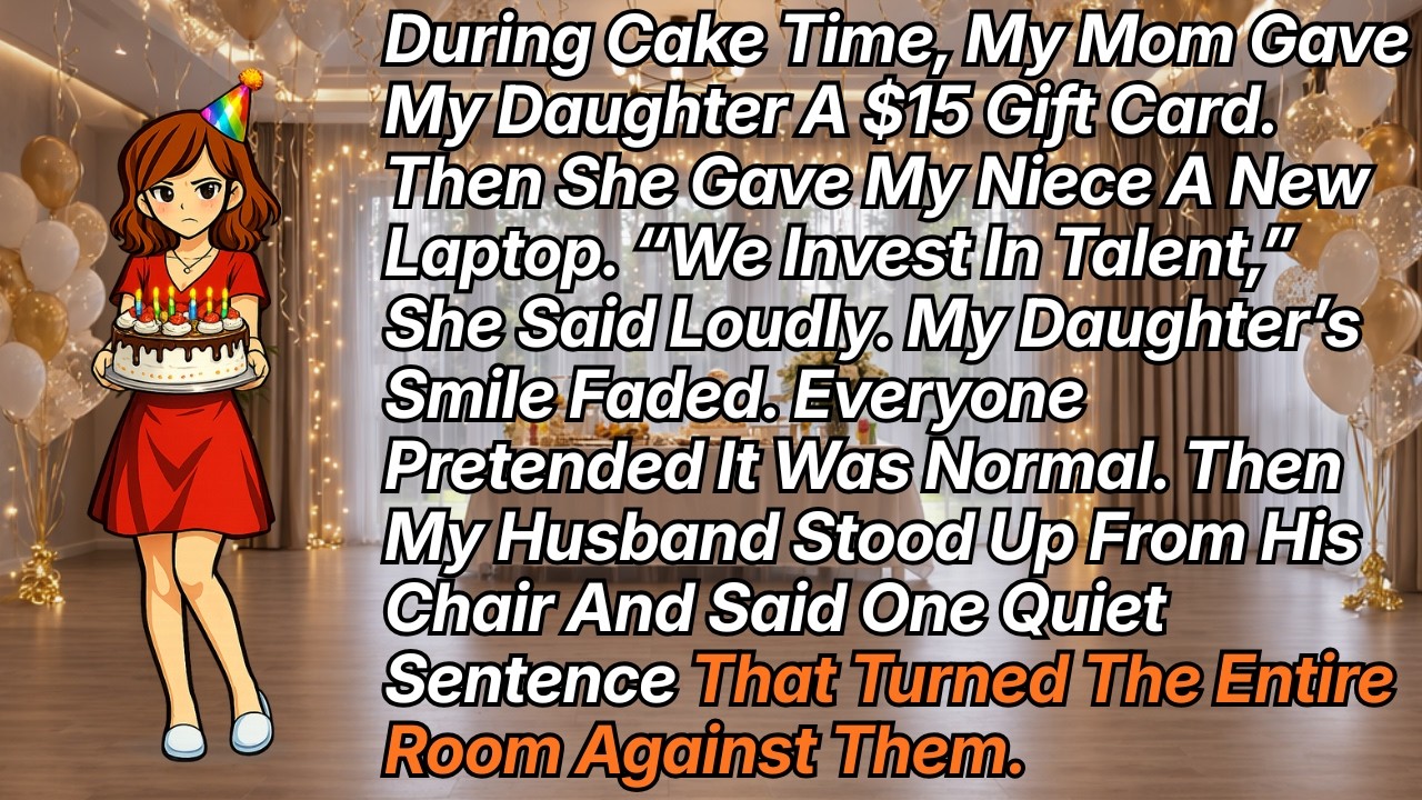 During Cake Time, My Mom Gave My Daughter A $15 Gift Card. Then She Gave My Niece A New Laptop...