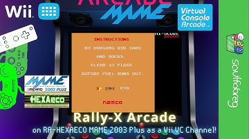 Rally-X Original (MAME) in MAME2003+ as a Wii VC Channel | saulfabreg Wii VC