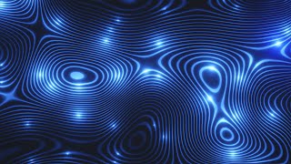 Abstract Blue Light Wave Trails Background Screen Video Effect Cinematic Vfx 4K No Copyright