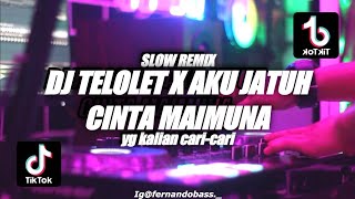 DJ TELOLET X AKU JATUH CINTA MAIMUNA🎶 REMIX SLOW 2022 🔊BY FERNANDO BASS