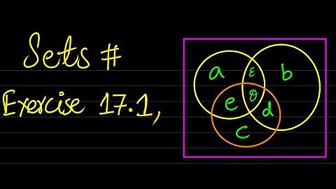 Exercise 17.1 | Chapter Sets and Functions
