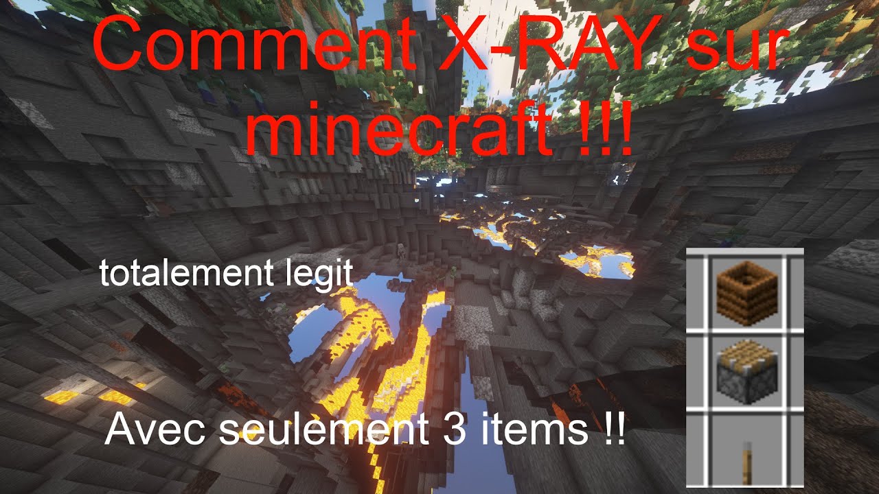 Tuto : comment faire un glitch X-ray dans minecraft ? - YouTube