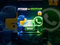 I Automated WhatsApp Using Python 😱 | pywhatkit Tutorial #python #coding #pywhatkit #automation