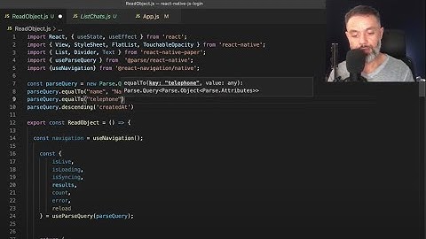 React Native Parse - Parse Queries filters