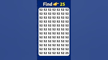 Find 👉 25 odd number puzzle 🧩 iq test 🧠 math reasoning puzzle 🧩 #mathematicspuzzles #iq #mathspuzzle
