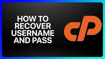 How To Recover cPanel Username And Password Tutorial