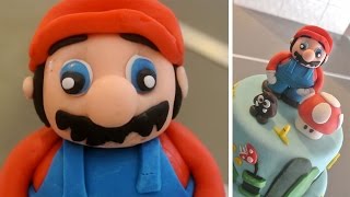 Cake Design Tutoriel Mario Bros En Pate A Sucre Youtube