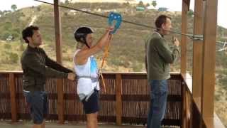 Zip line between spain portugal -