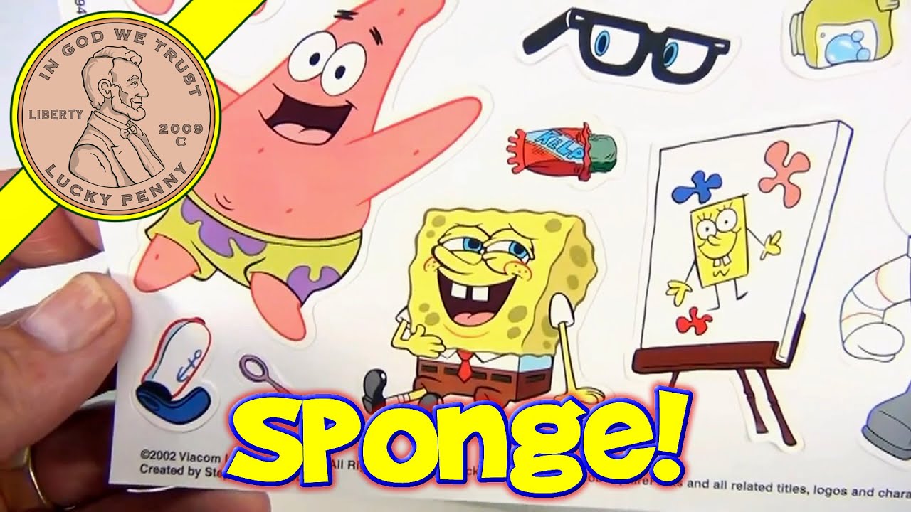  SpongeBob  SquarePants Colorforms Stick  Ons Play Set No 