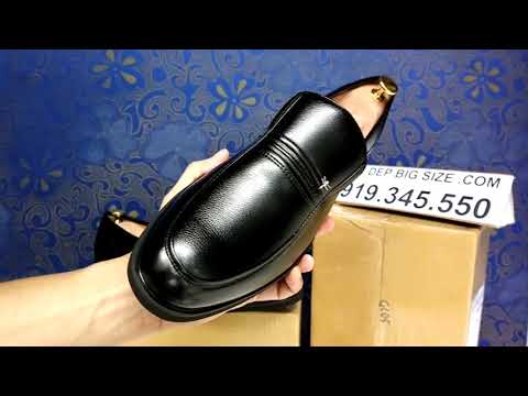 GT014 - Giày da công sở big size, giày tây nam big size cỡ lớn 44 45 46 47 48 cho chân to