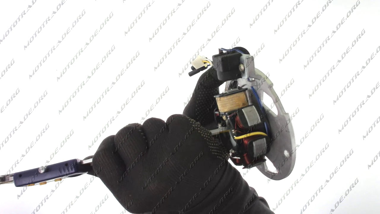 G 1851 Статор генератора Yamaha JOG 50 6+1 катушек, 6 проводов датчик ...