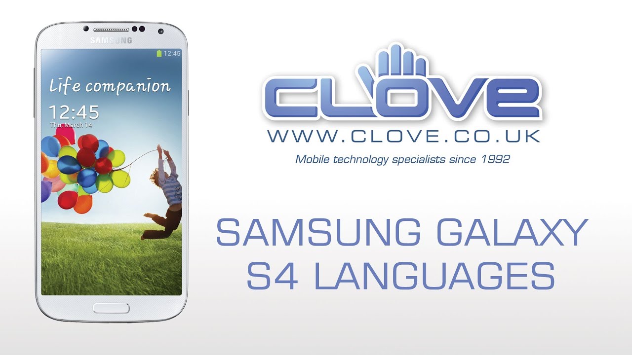 transfusie Spit Interessant Samsung Galaxy S4 (GT-I9505) Languages - YouTube