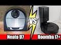 Roomba i7+ vs Neato D7 - TESTS - Robot Vacuum Wars