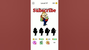 Braindom Level 47 find the correct shadow.