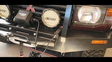 How to DIY install a winch  video kings extreme 7.2 hp dominator x 12000lb  including wiring up next