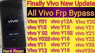 All vivo Frp bypass final update ||Vivo Hard Reset ||pattren password unlock