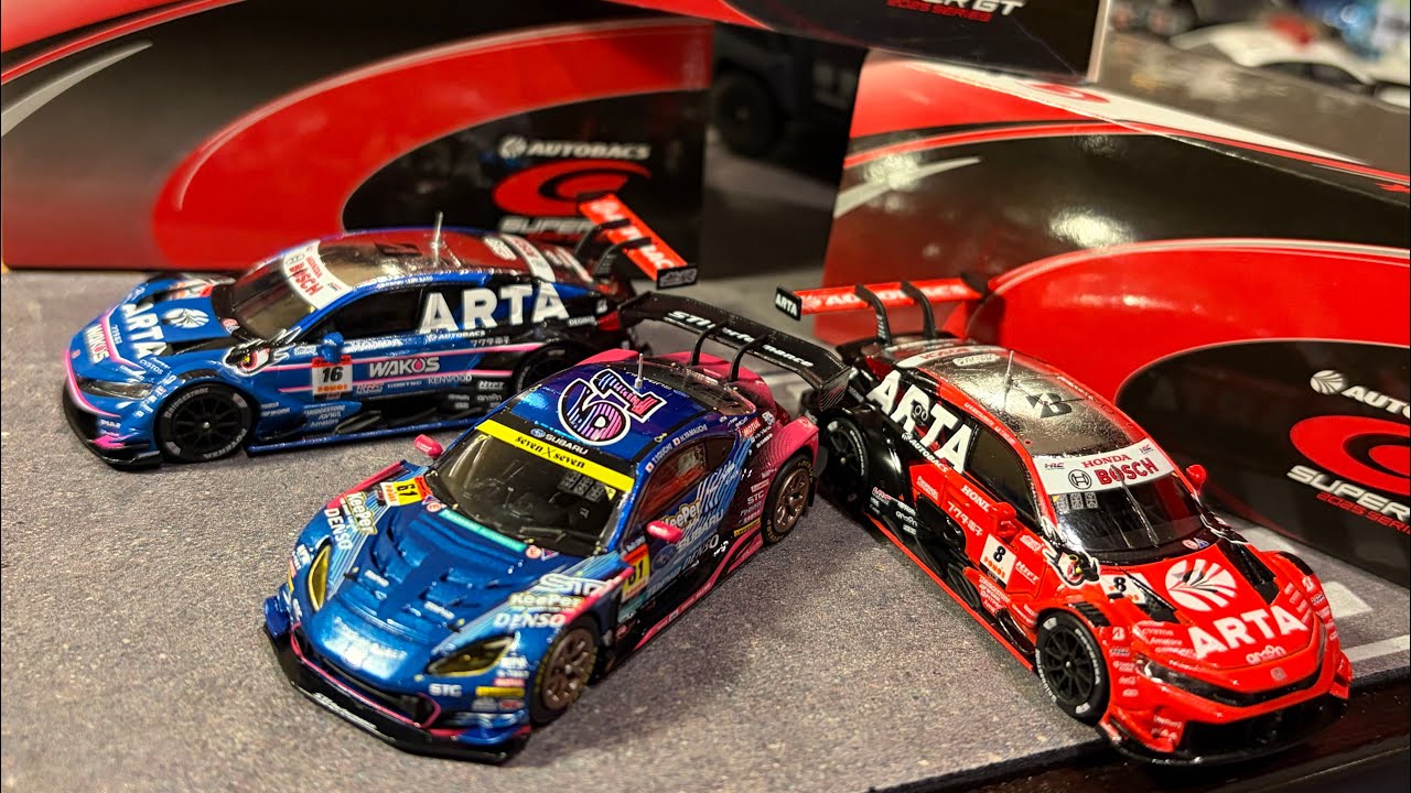 1/64 Spark Super GT500 ARTA Civic and GT300 BRZ R&D SPORT Unboxing