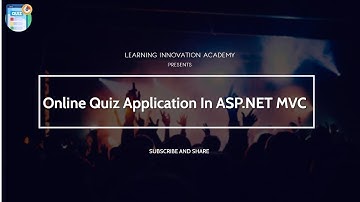 Quiz Application  in Asp.NET MVC || Part 9||