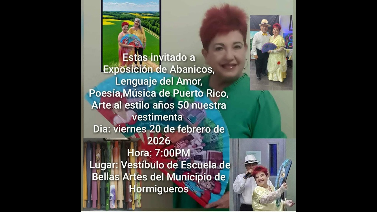 Exposición de Abanicos, Poesía, Arte y Música de Puerto Rico