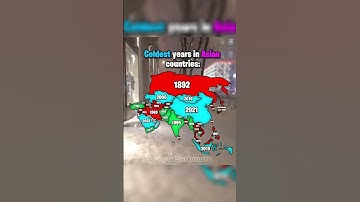 Coldest years in Asian countries #country #shorts #mapping #maps #viral #foryou #temperature #map