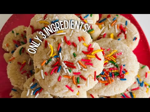 3-ingredient Sugar Cookies | How To Make Easy Sugar Cookies | Paola Santana