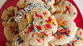 3-ingredient Sugar Cookies | How To Make Easy Sugar Cookies | Paola Santana
