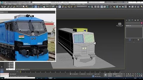 3Dsmax Tutorials, Tutorial on 3D Modeling & Texturing a WAG12b Indian locomotive in 3dsmax (Part 2)