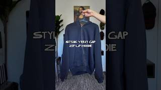 Styling Yeezy Gap Zip Up Hoodie #yeezy #yzy #kanyewest #outfit #outfitinspo