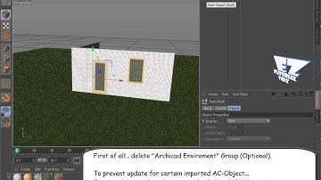 Export and update ArchiCAD models in CINEMA4D | 02 Exclude Update for Selected Objects