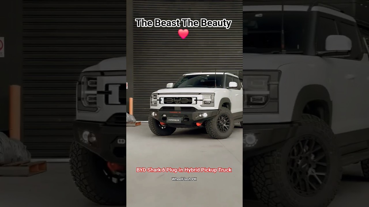 BYD Shark 6 Plug-in Hybrid Pickup Truck Officially launched in Pakistan 🇵🇰. 