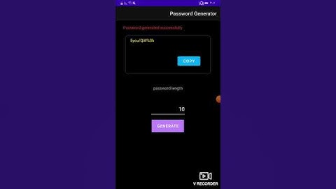 password generator app