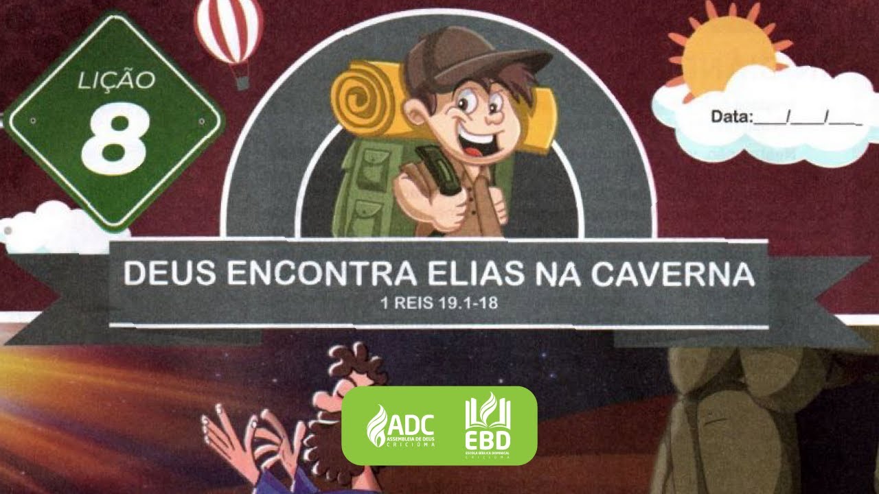 EBD Lição 08 |  PRIMÁRIOS | Deus Encontra Elias Na Caverna.
