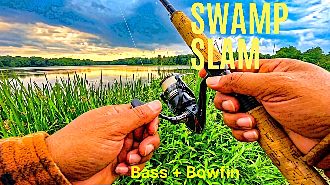 Back To The SWAMP: Crushing Bass And Bowfin!! Ohio Bass Fishing VIDEO!!