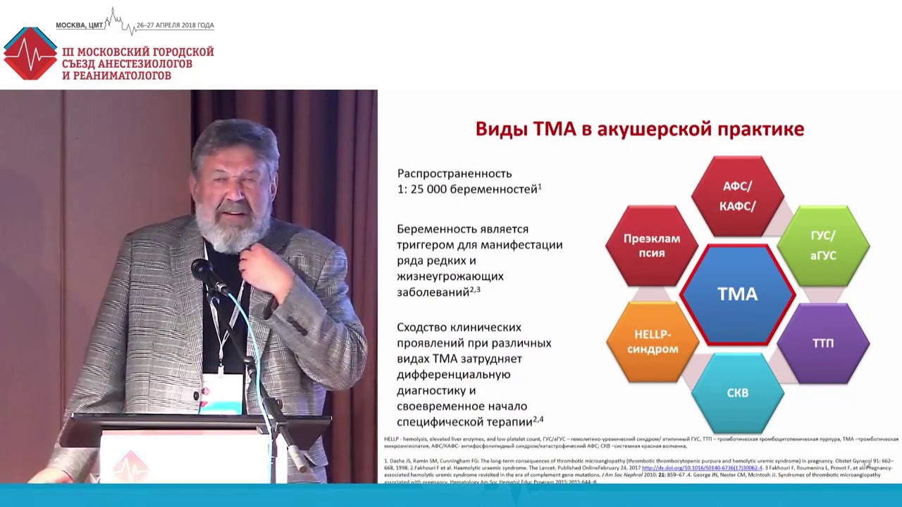 Тромботические микроангиопатии. Уроки последних лет. Шифман Е.М.