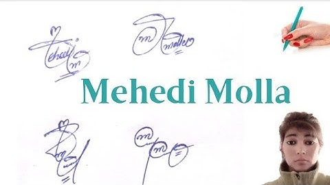 Mehedi Molla signature style#name signature with arooj